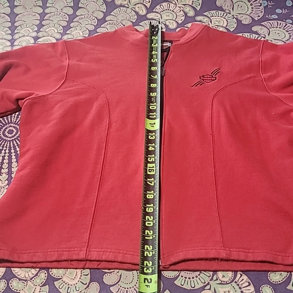 Harley Davidson Ladies Zipup Sweatshirt - so cozy and cute! - Picture 6 of 9